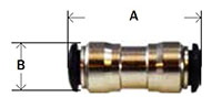 Nickel Plated Brass Push In Metric Bulkhead Union Diagram